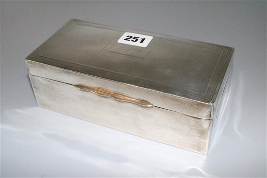 Silver cigarette box